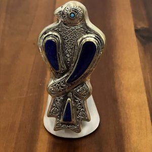 Vintage Big Bird Afghan Massive Ring, Vintage Antique Bird Adjustable Rings